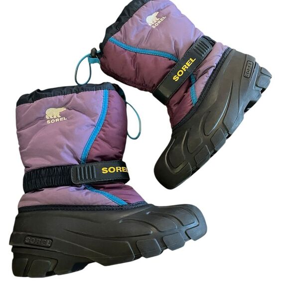 Sorel Kids Two Toned Purple Winter Boots size 4 - Picture 1 of 7